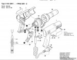 Bosch 0 603 290 103 Phg 500-2 Hot Air Gun 230 V / Eu Spare Parts